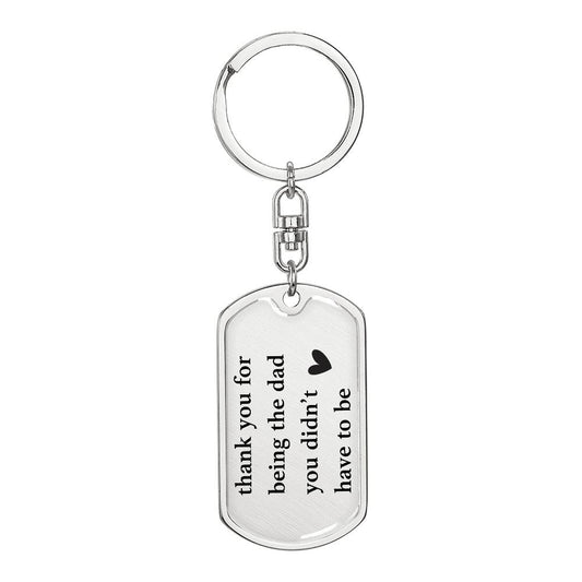 Thank You Keychain | Father's Day Gifts | Gifts for Step Dad