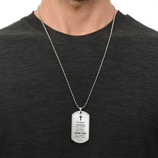 Man of God Dog Tag Necklace | Gifts for Him