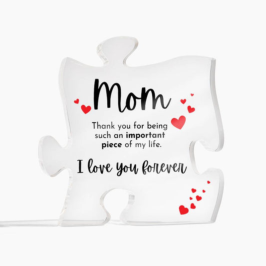 The Most Important Piece Mother's Day Acrylic | Gifts for Mom | Mother's Day Gift